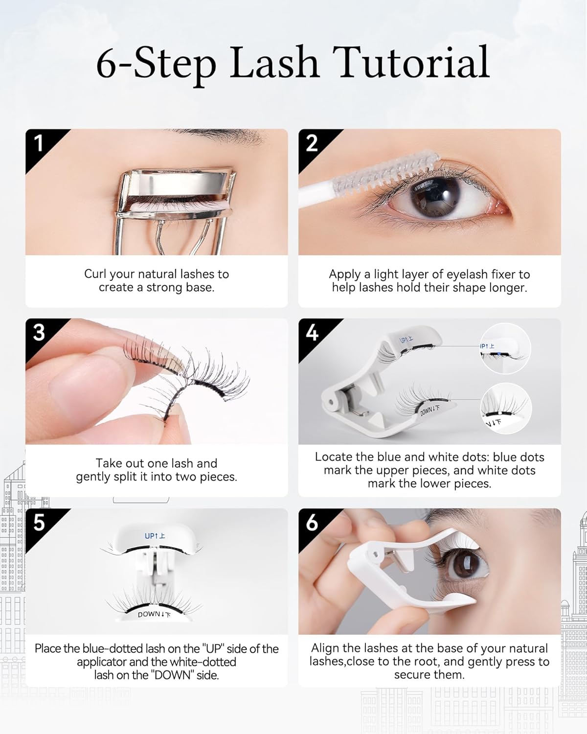 Magnetic Eyelashes with Applicator Kit