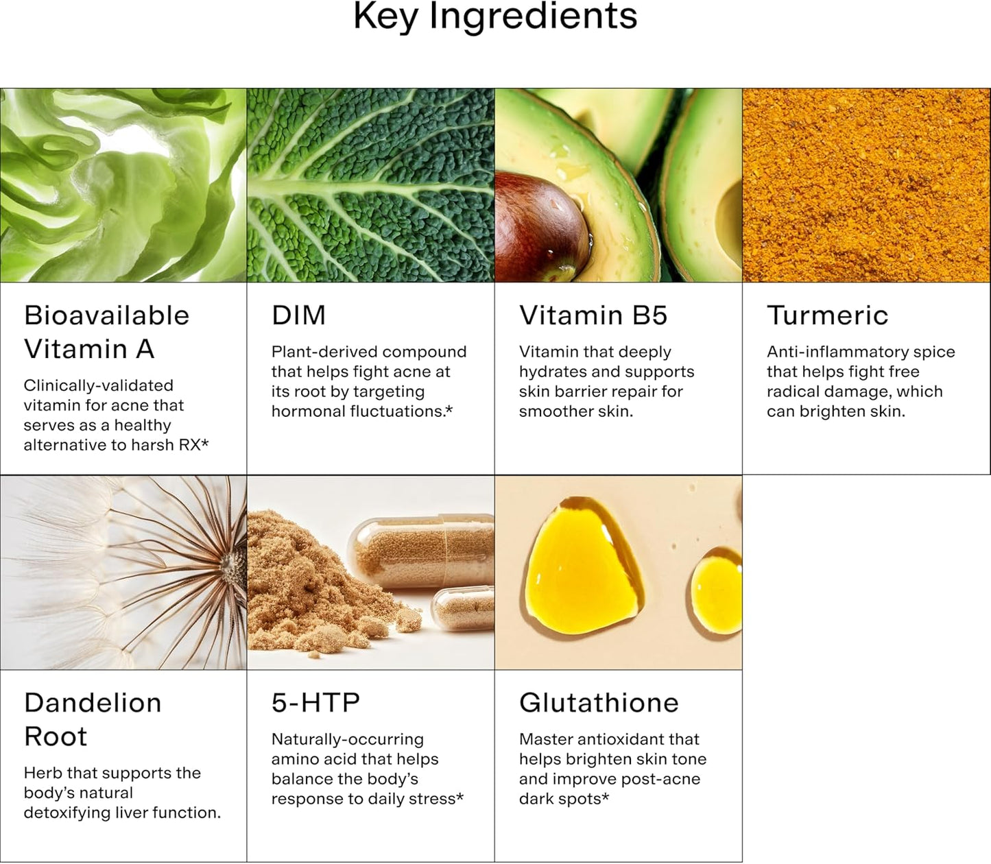 Suplemento hormonal para el acné MINDBODYSKIN